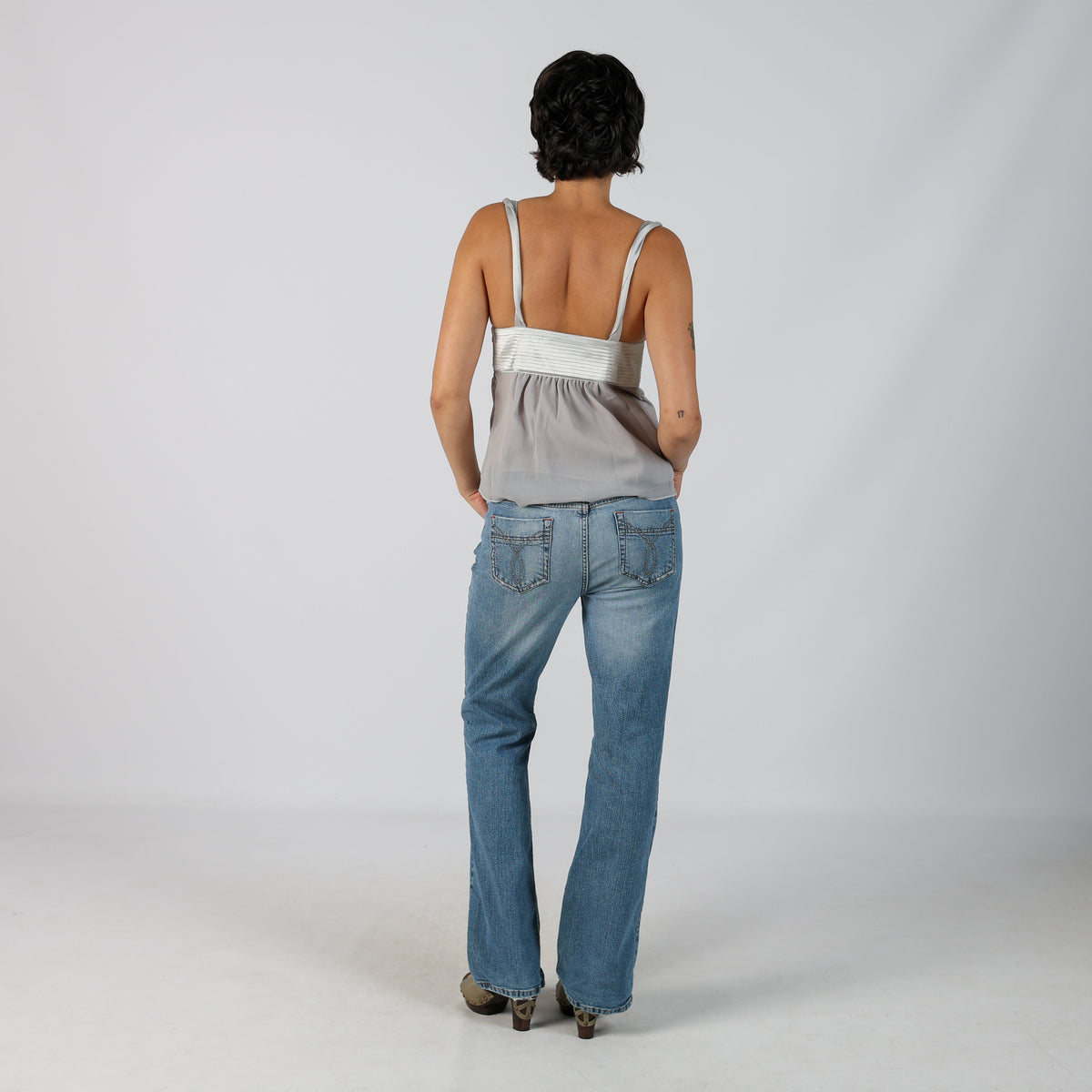 Blue Y2K Paris Blues Bootcut Jeans (M)