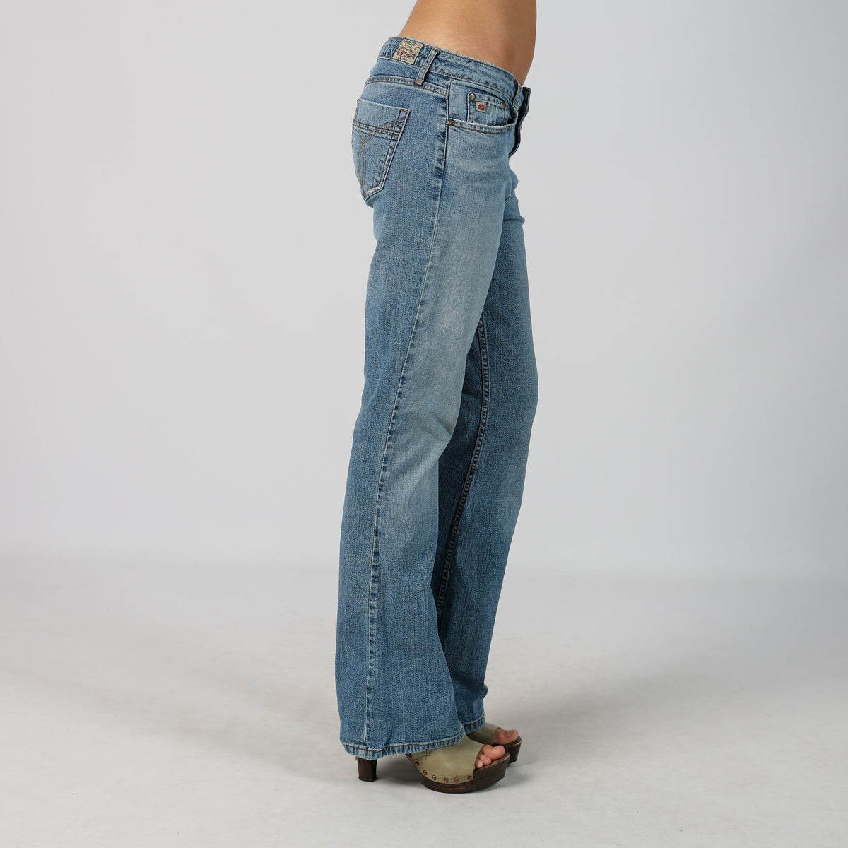 Blue Y2K Paris Blues Bootcut Jeans (M)