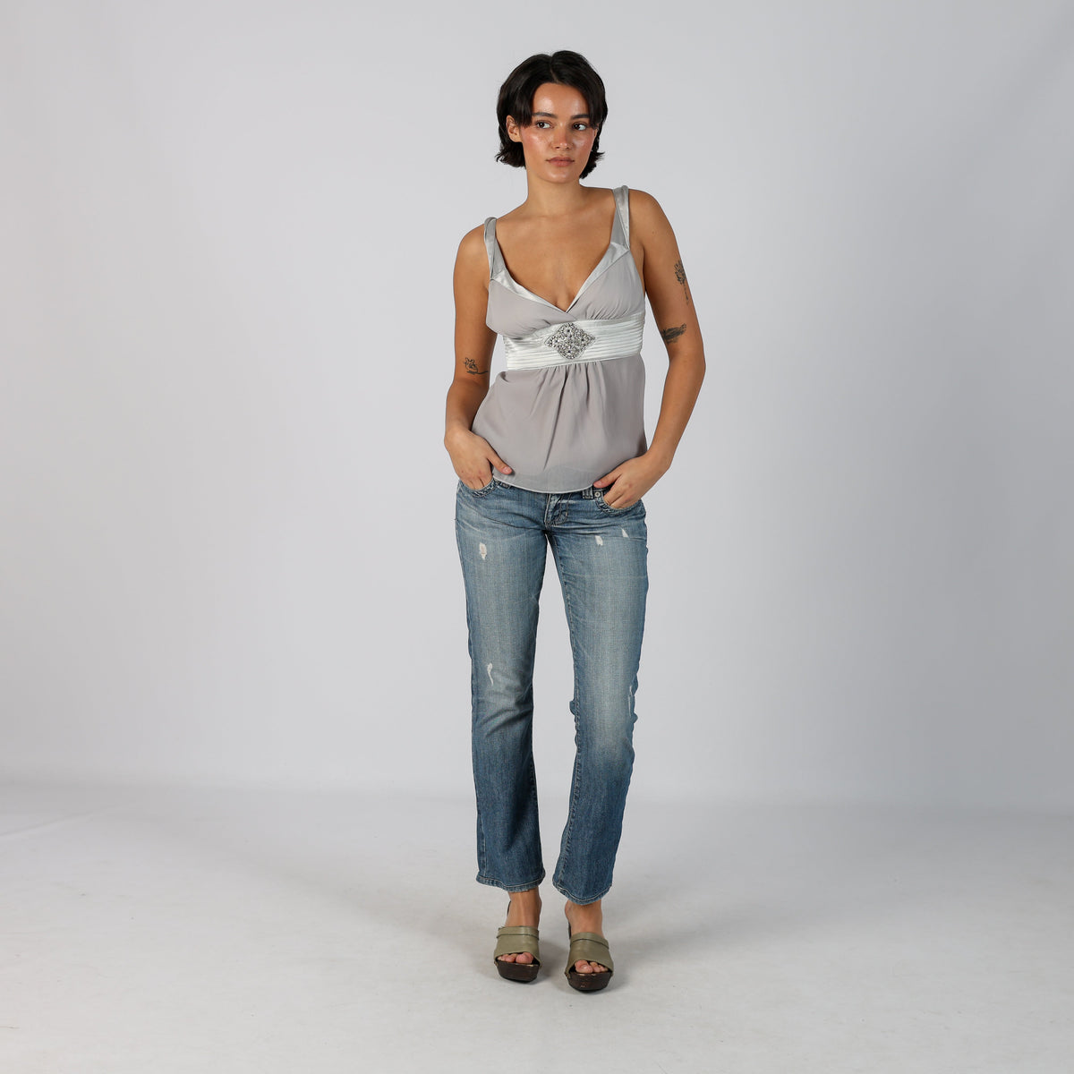 Blue Y2K Guess Jeans Bootcut Jeans (M)
