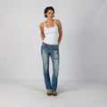 Blue Y2K Amethyst Bootcut Jeans (M)