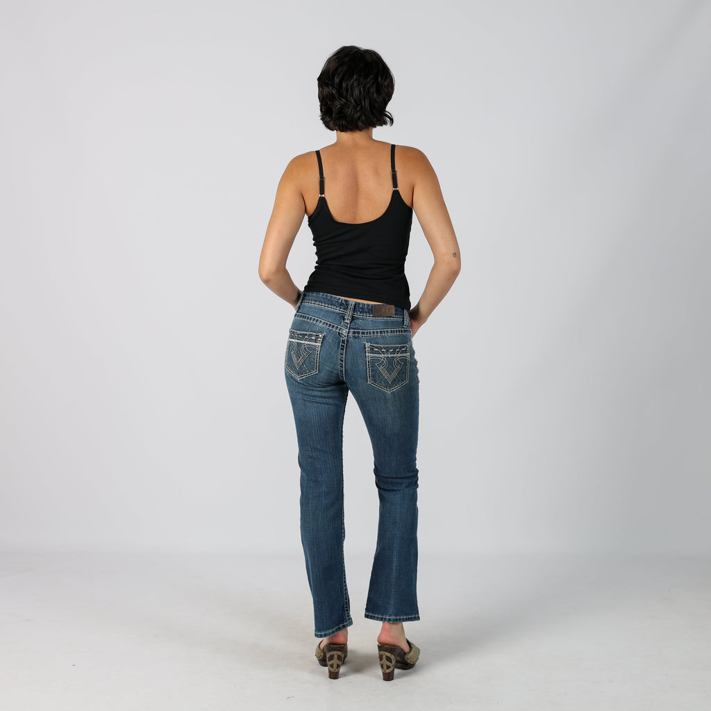 Blue Y2K Bootcut Jeans (S)