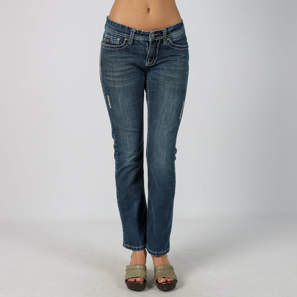 Blue Y2K Bootcut Jeans (S)