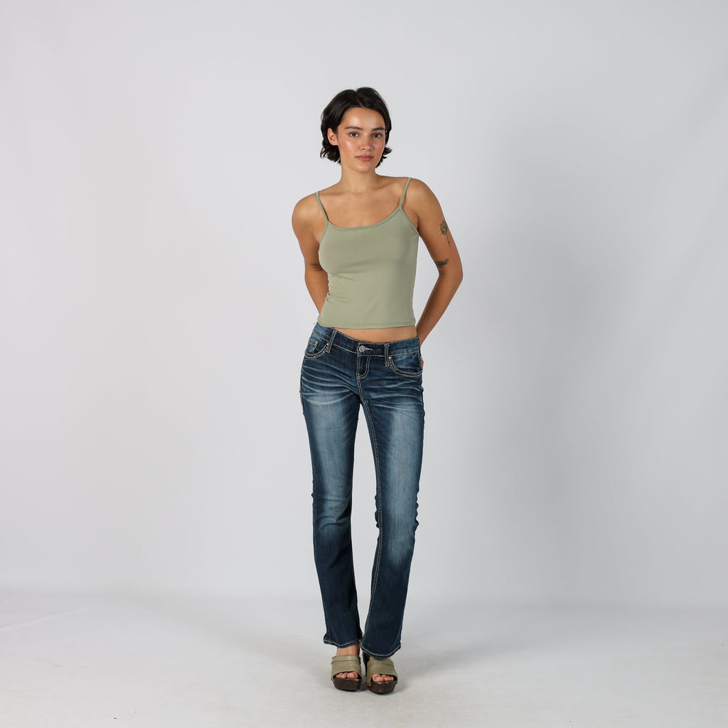 Blue Y2K Bootcut Jeans (S)