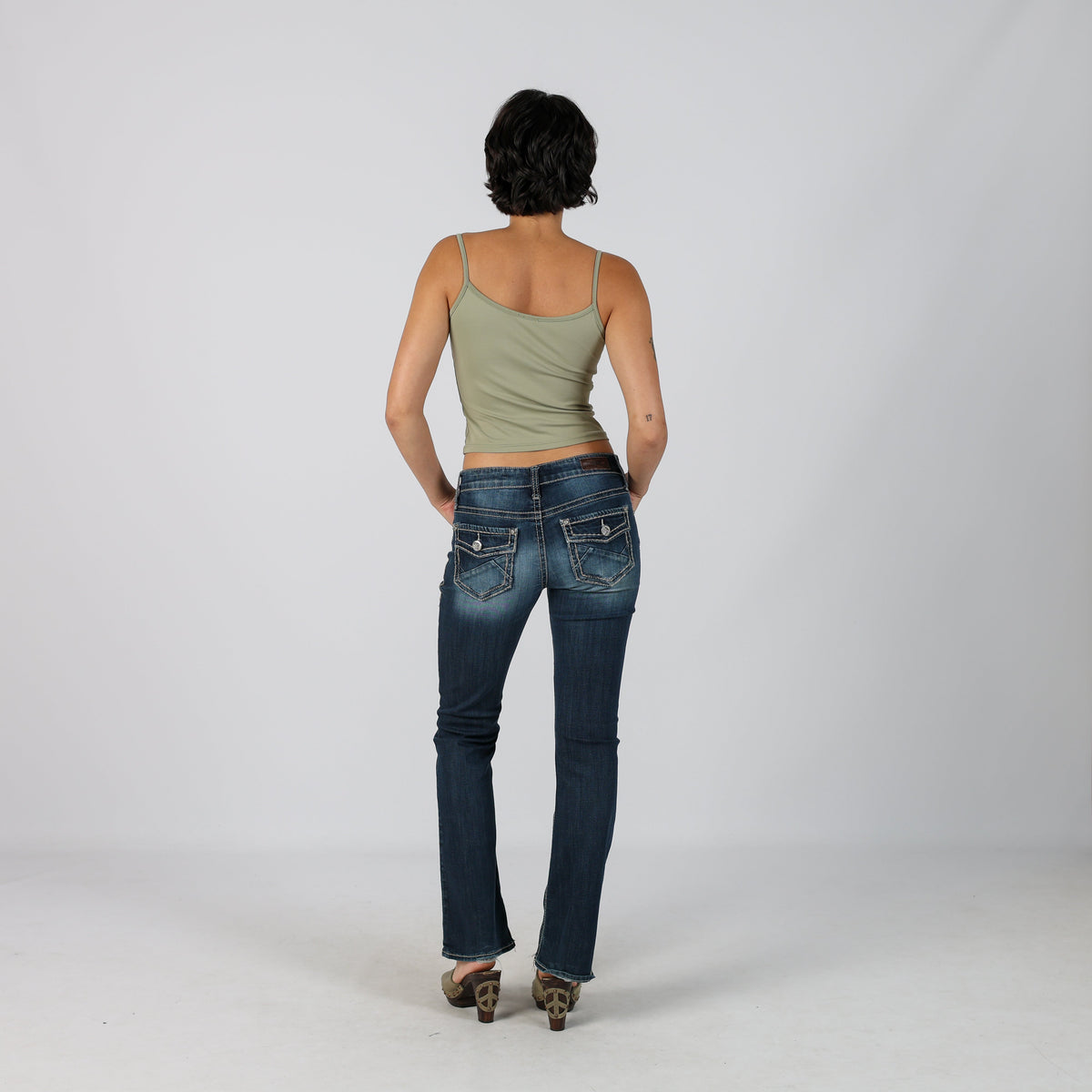 Blue Y2K Bootcut Jeans (S)