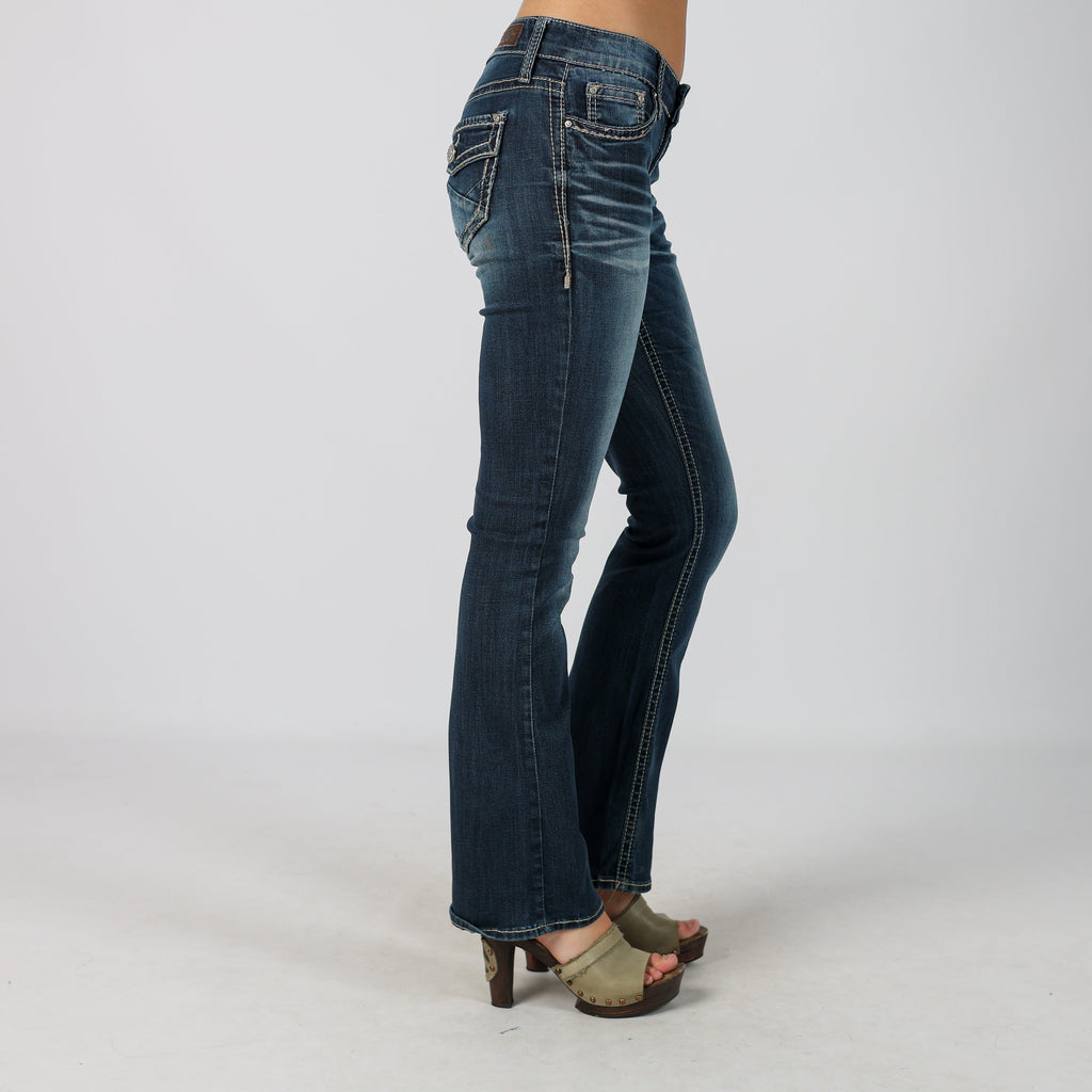 Blue Y2K Bootcut Jeans (S)