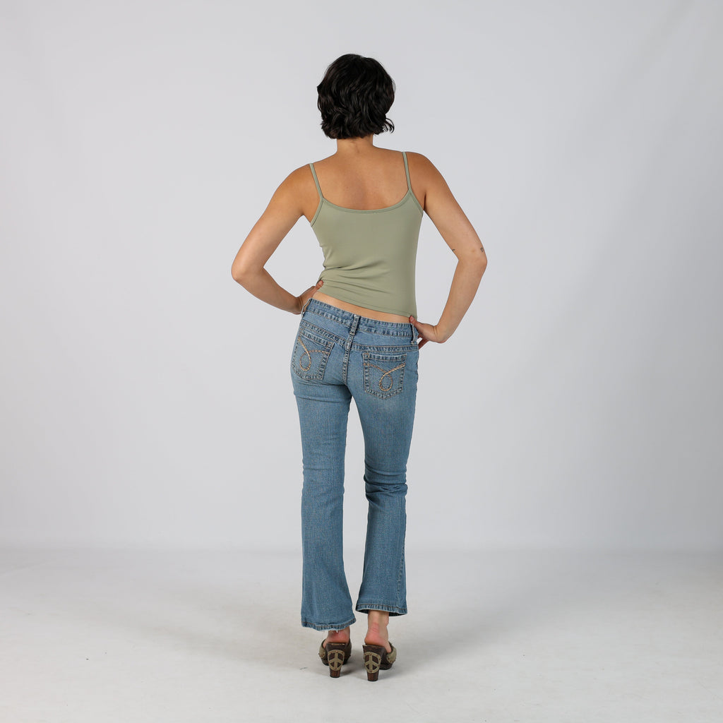 Blue Y2K Bootcut Jeans (S)