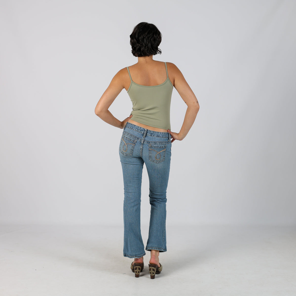 Blue Y2K Bootcut Jeans (S)