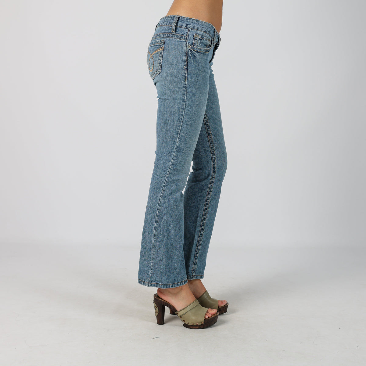Blue Y2K Bootcut Jeans (S)