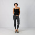 Charcoal Grey Y2K Straight Jeans (S)