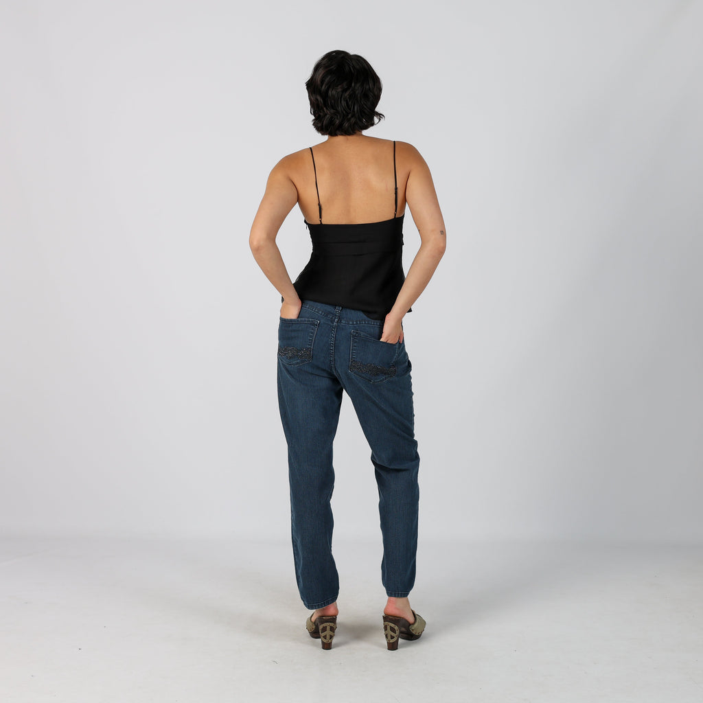 Blue Y2K Straight Jeans (M)