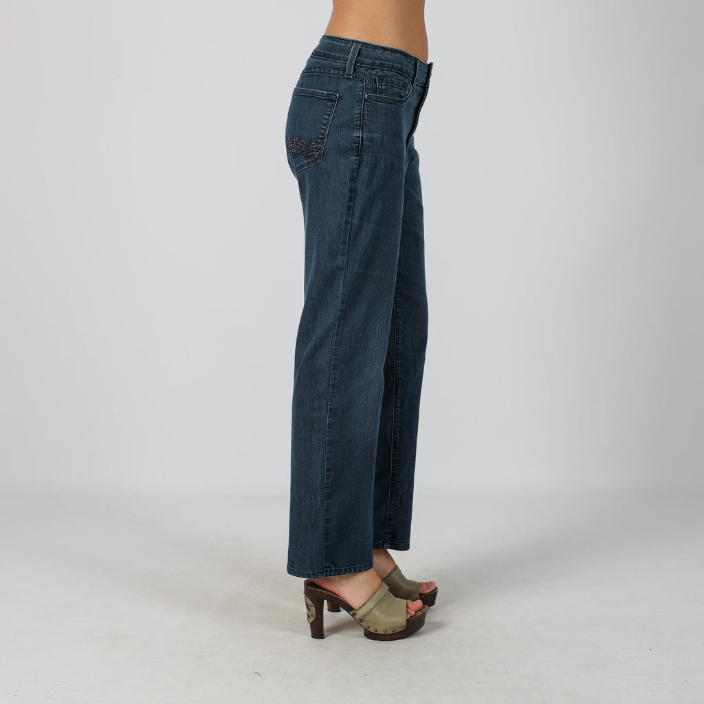 Blue Y2K Straight Jeans (M)