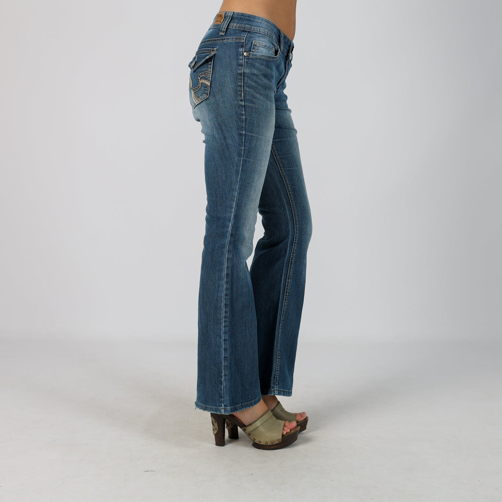 Blue Y2K L.E.I. Flare Jeans (S)
