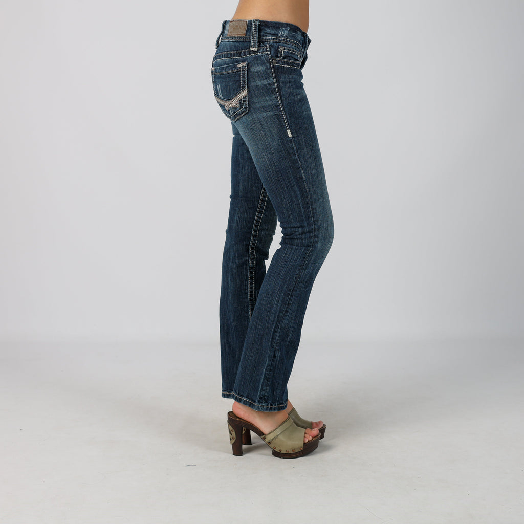 Blue Y2K Bootcut Jeans (XS)