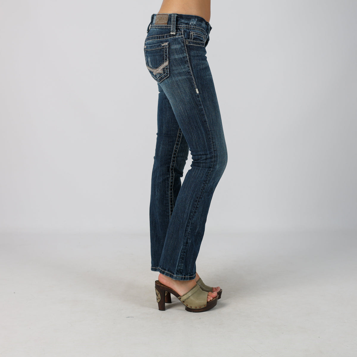 Blue Y2K Bootcut Jeans (XS)