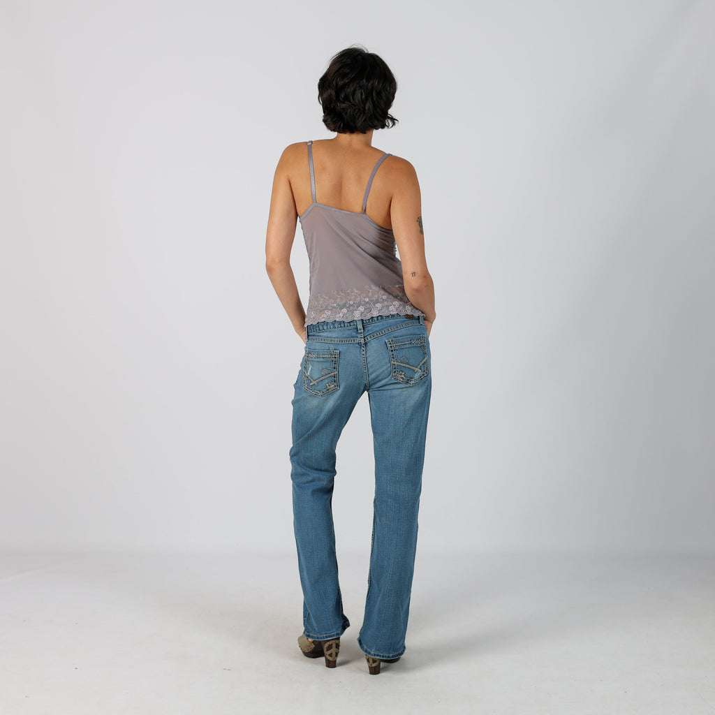 Blue Y2K Bootcut Jeans (M)
