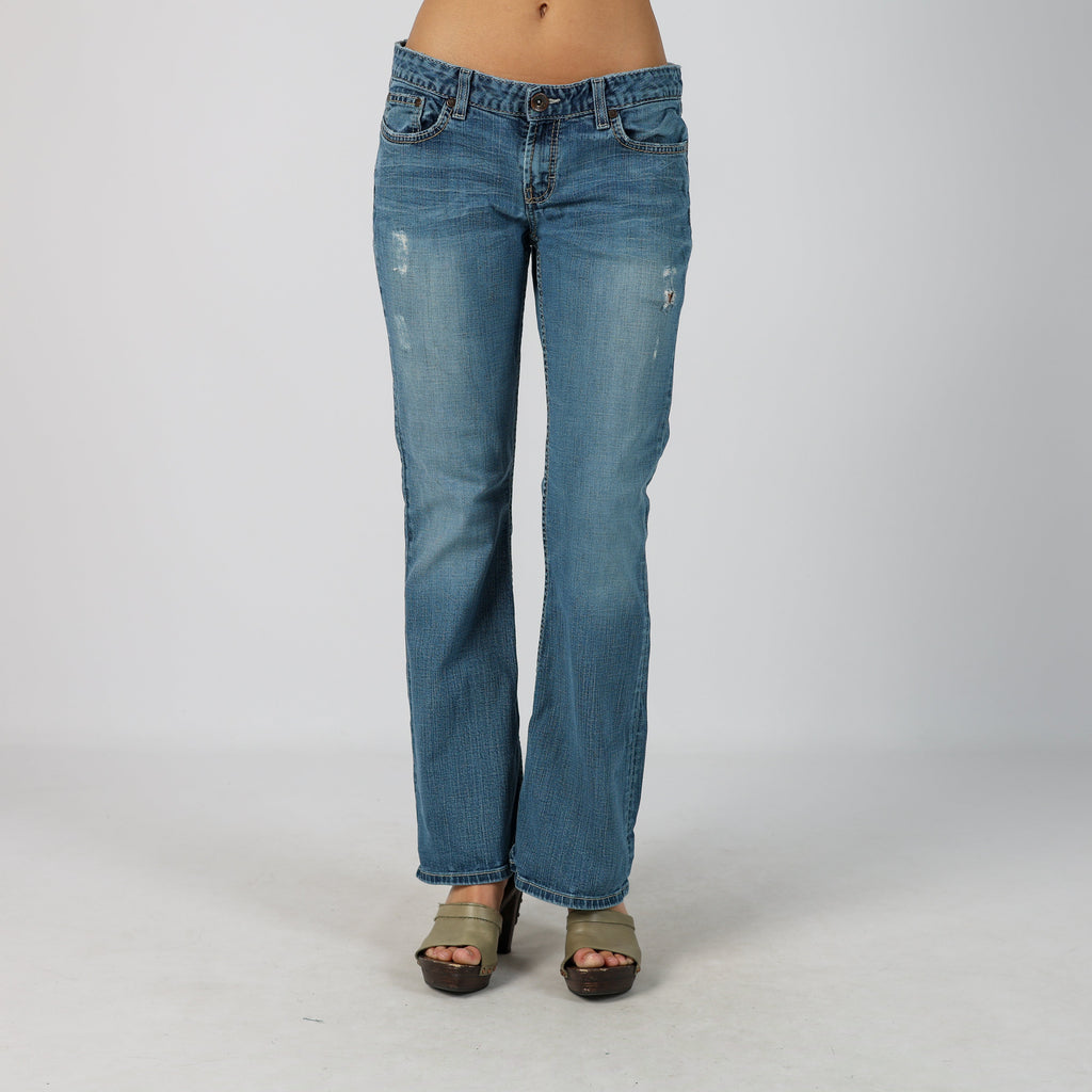 Blue Y2K Bootcut Jeans (M)