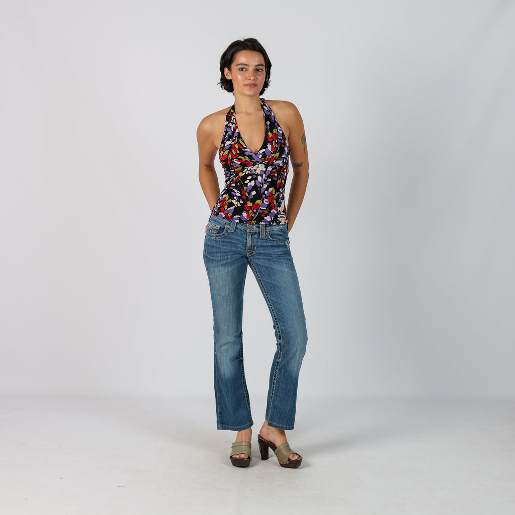 Blue Y2K Bootcut Jeans (XS)