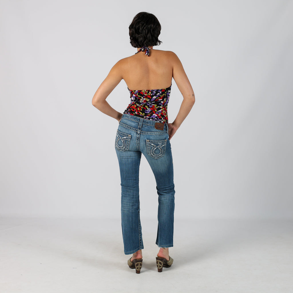 Blue Y2K Bootcut Jeans (XS)