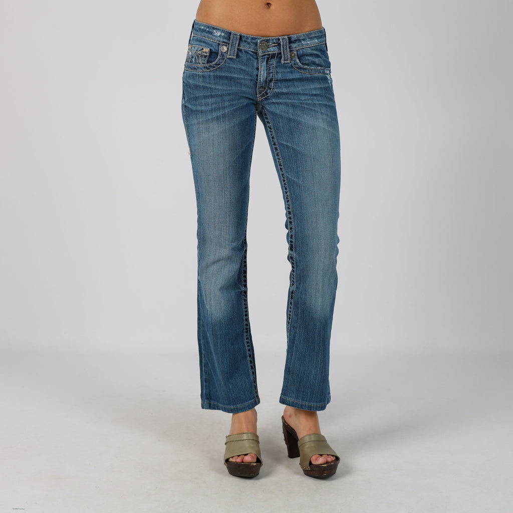 Blue Y2K Bootcut Jeans (XS)