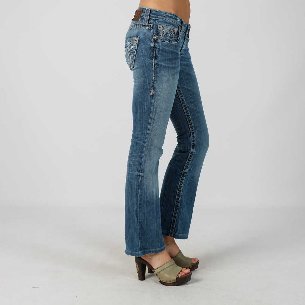 Blue Y2K Bootcut Jeans (XS)