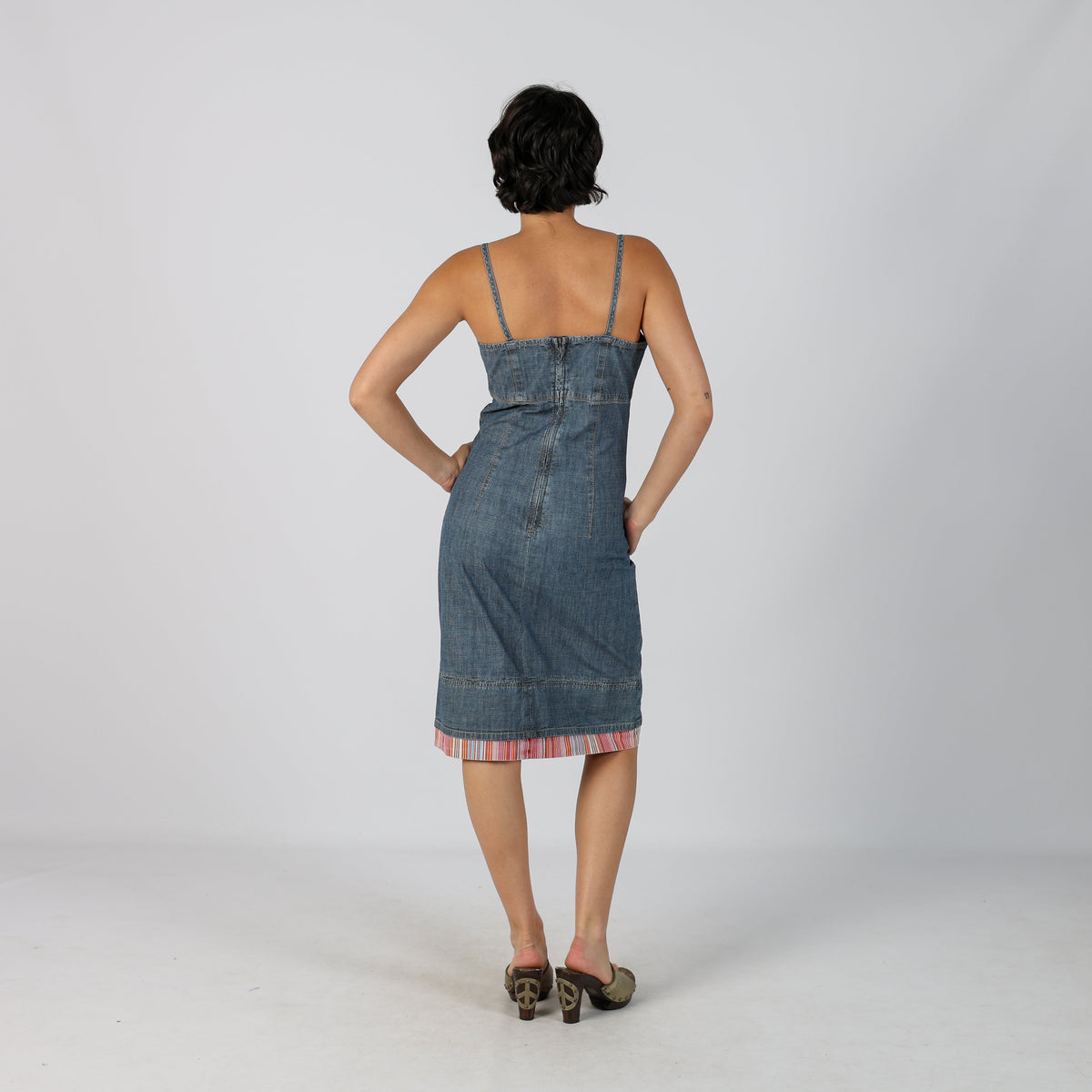 Blue Y2K s.Oliver Denim Midi Dress (M)