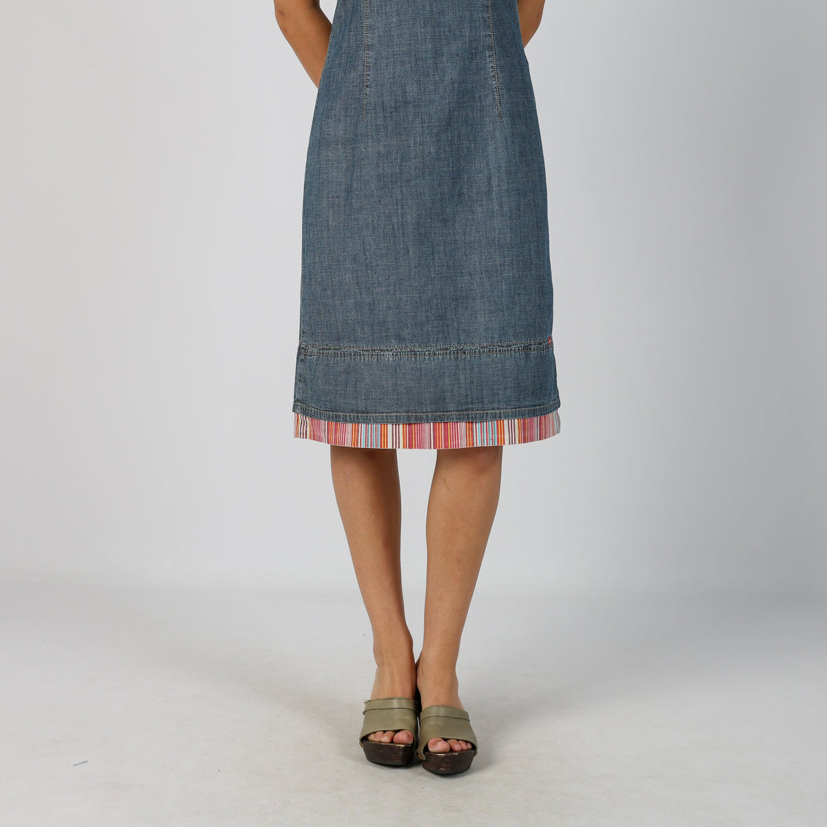 Blue Y2K s.Oliver Denim Midi Dress (M)