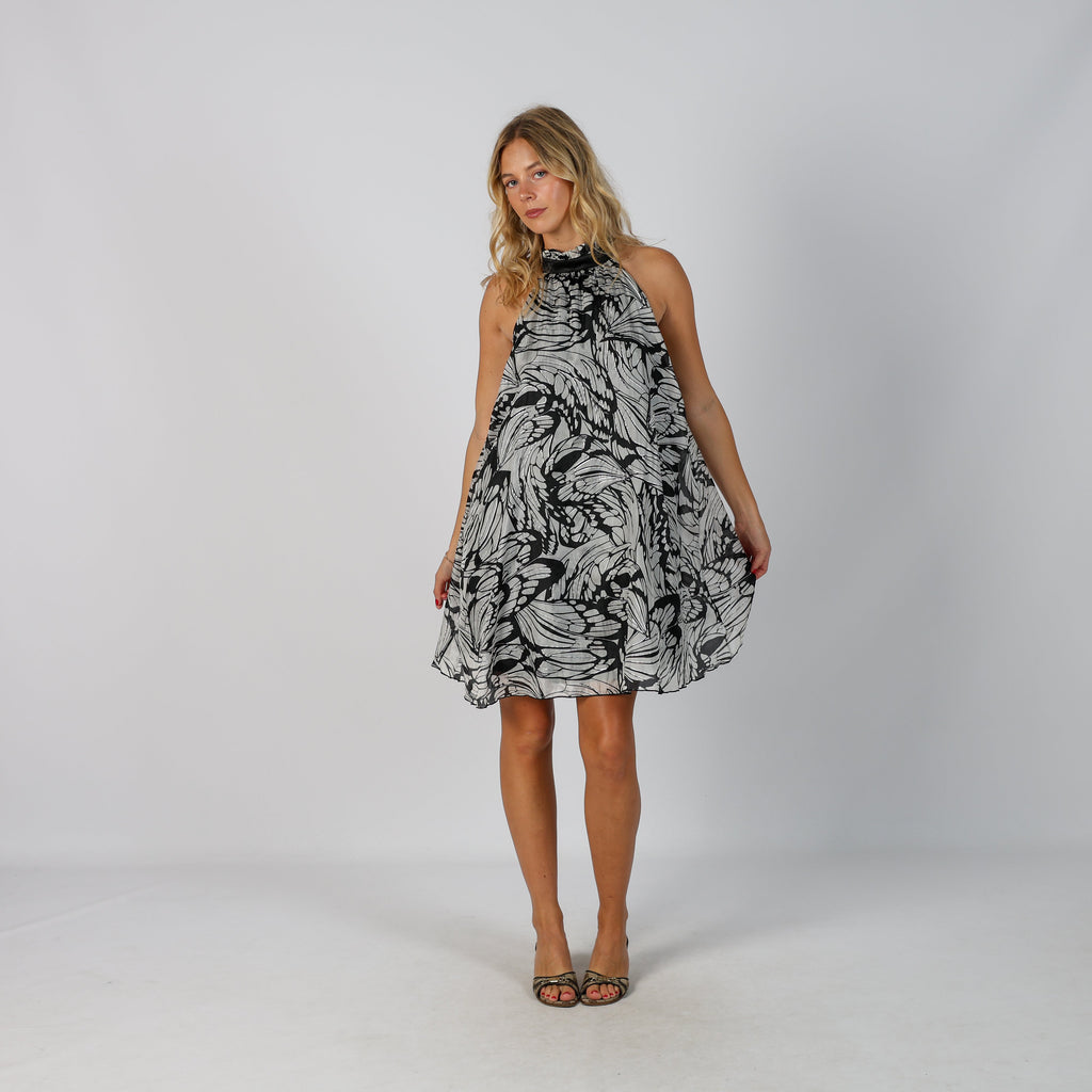 Black Y2K Morgan Woven Mini Dress (L)