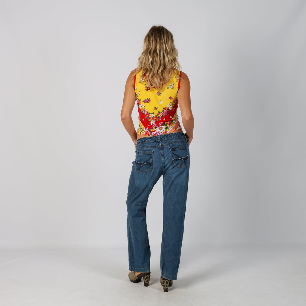 Blue Y2K Lee Straight Jeans (M)