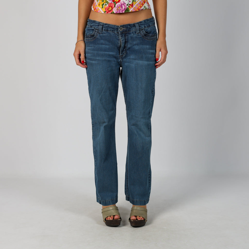 Blue Y2K Lee Straight Jeans (M)