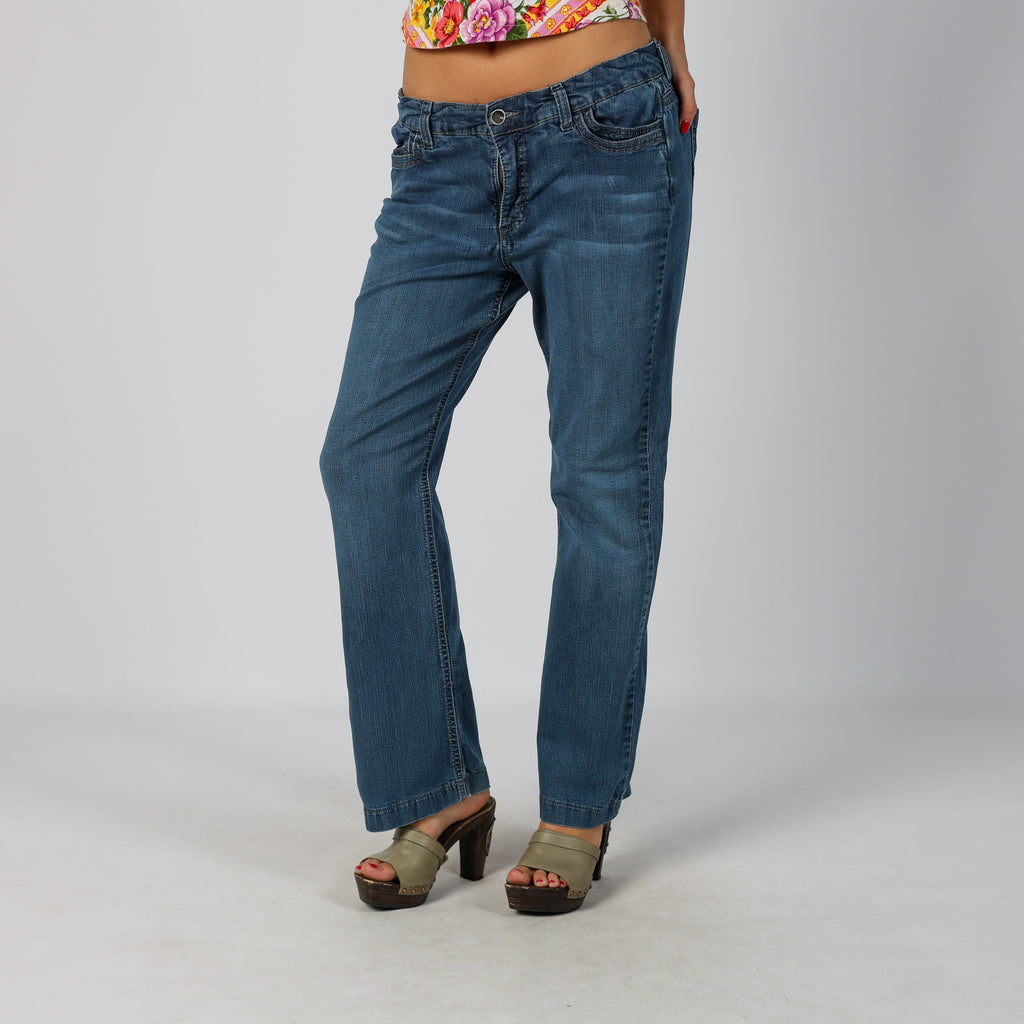 Blue Y2K Lee Straight Jeans (M)