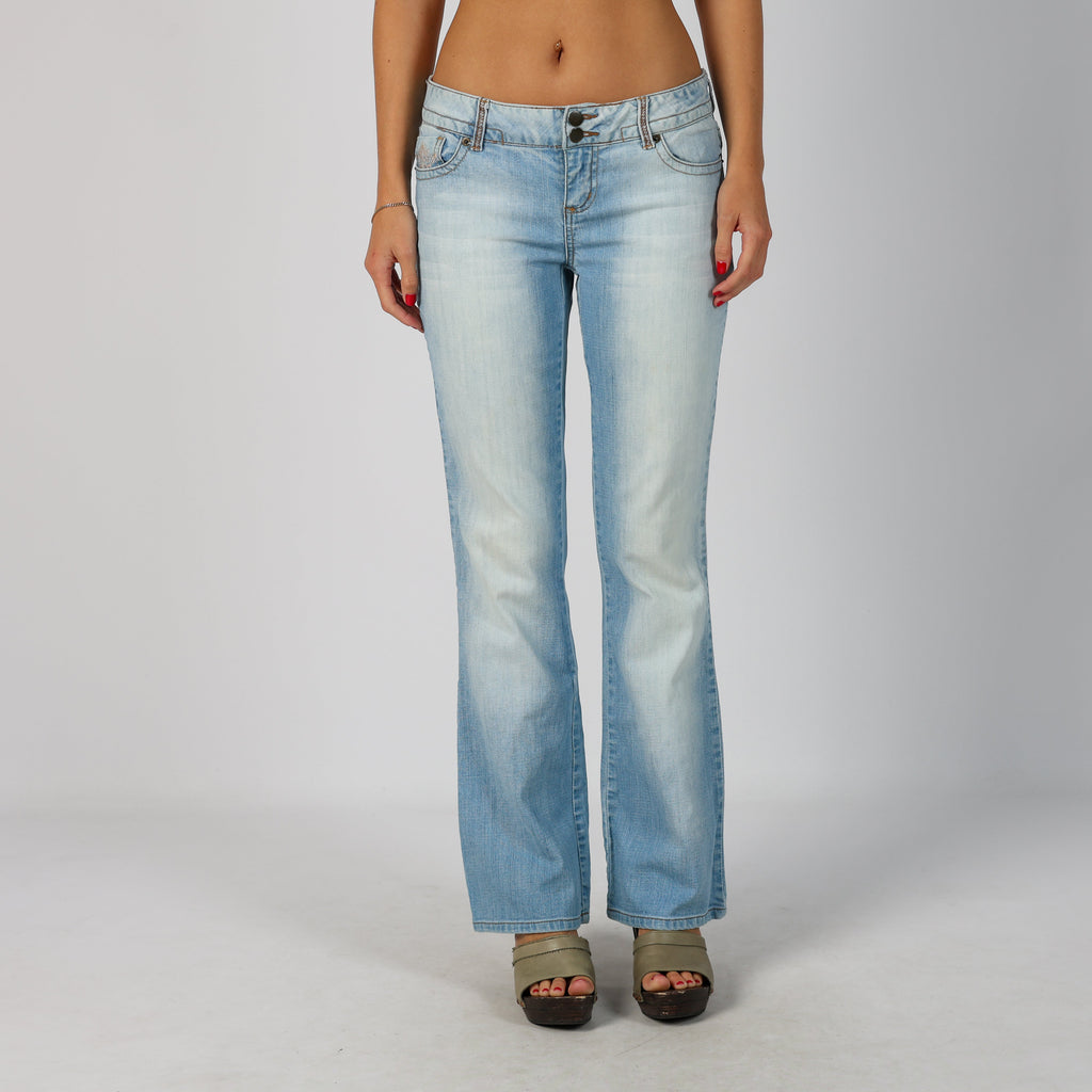 Blue Y2K Bootcut Jeans (M)