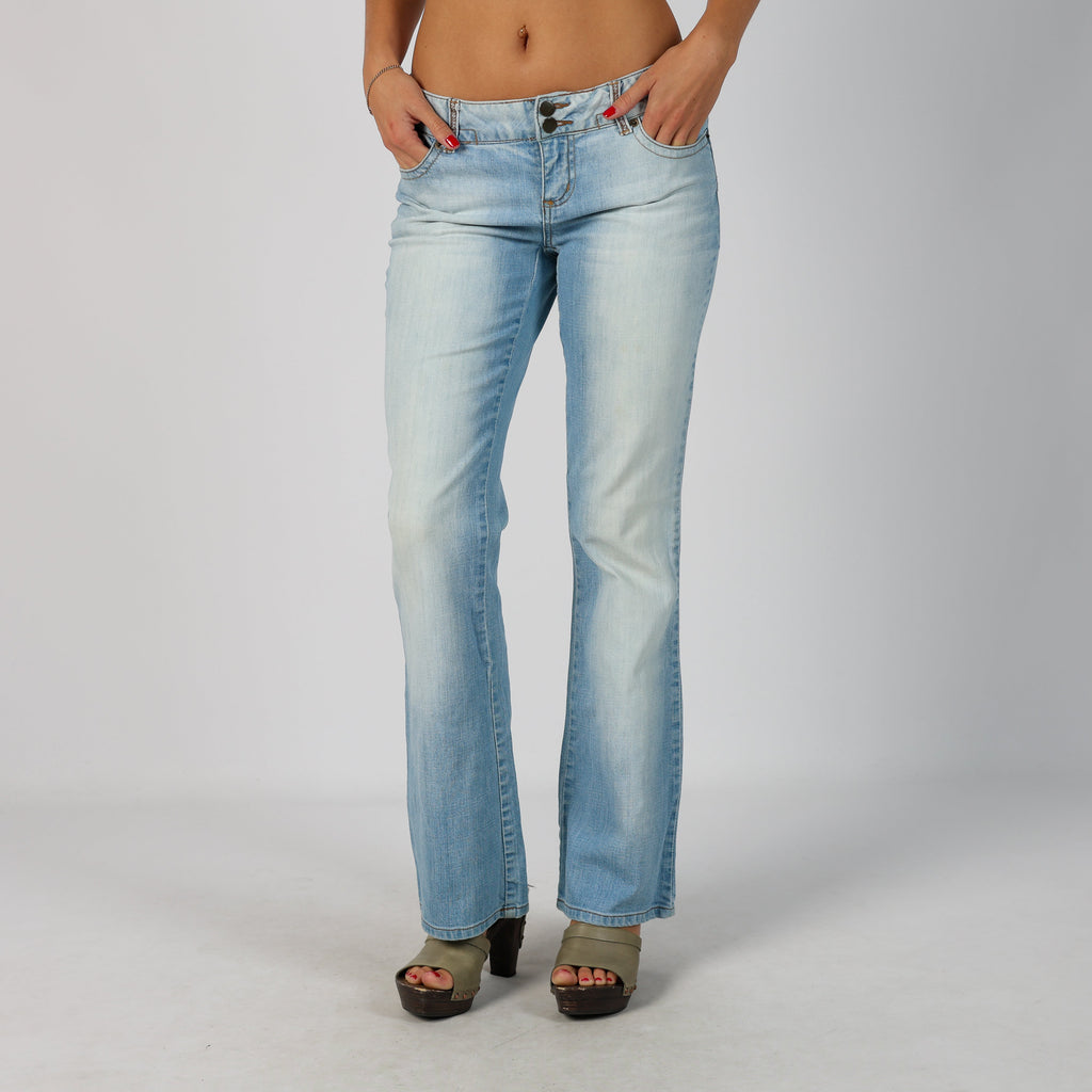 Blue Y2K Bootcut Jeans (M)