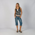 Blue Y2K 3/4 Jeans (L)