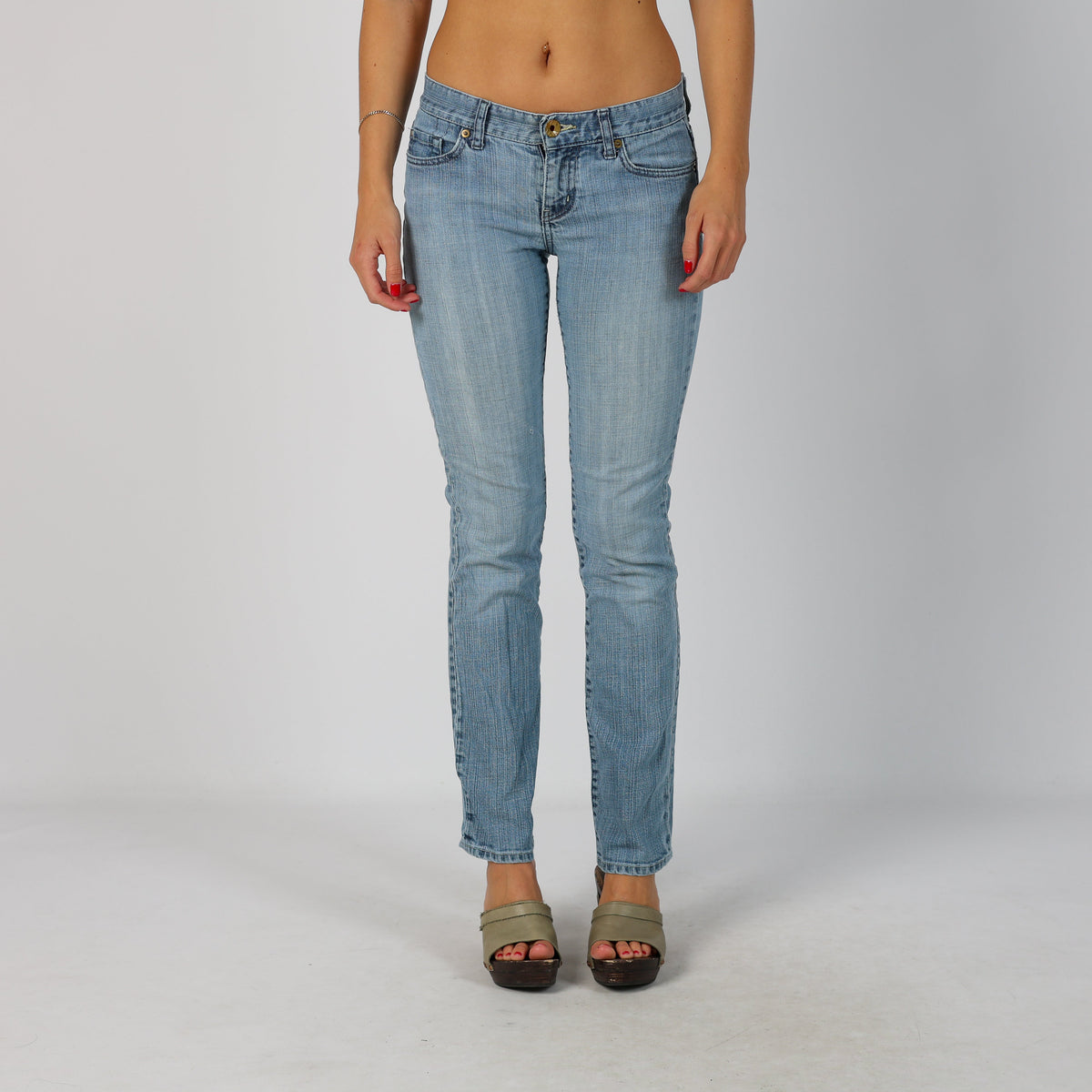 Blue Y2K Bootcut Jeans (S)