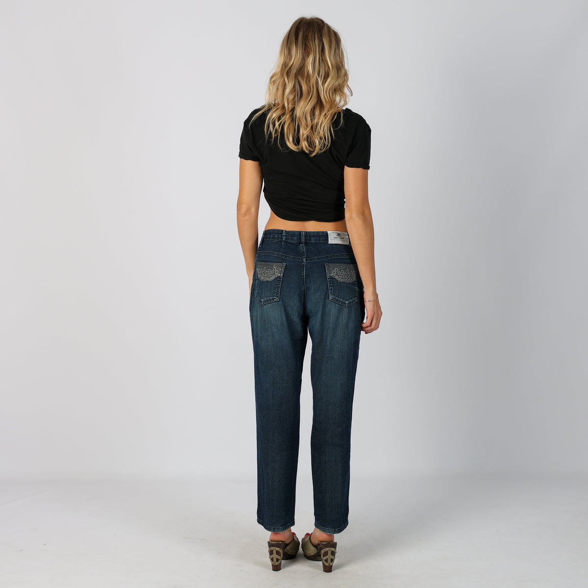 Blue Y2K Straight Jeans (S)