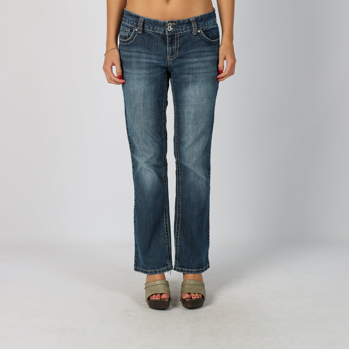 Blue Y2K Maurices Bootcut Jeans (S)