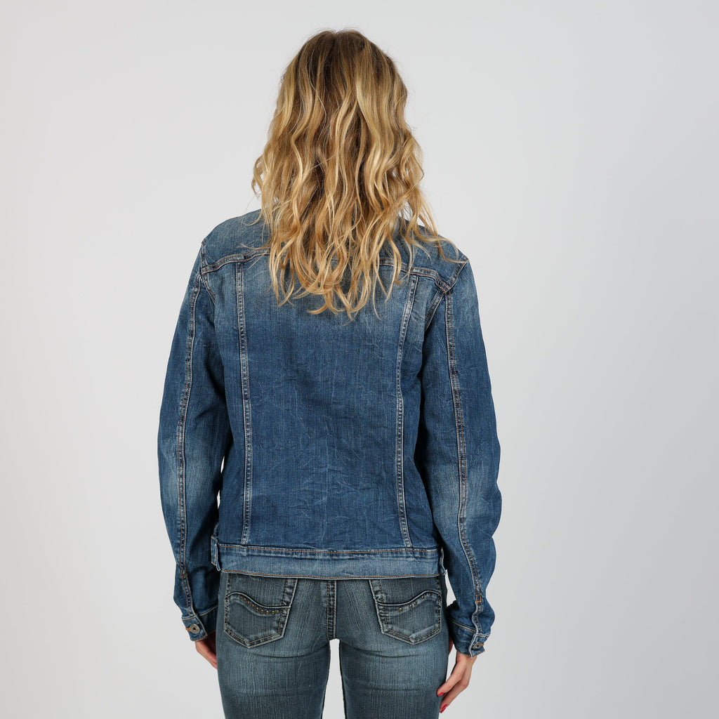 Blue Y2K Rifle Jeans Denim Jacket (M)