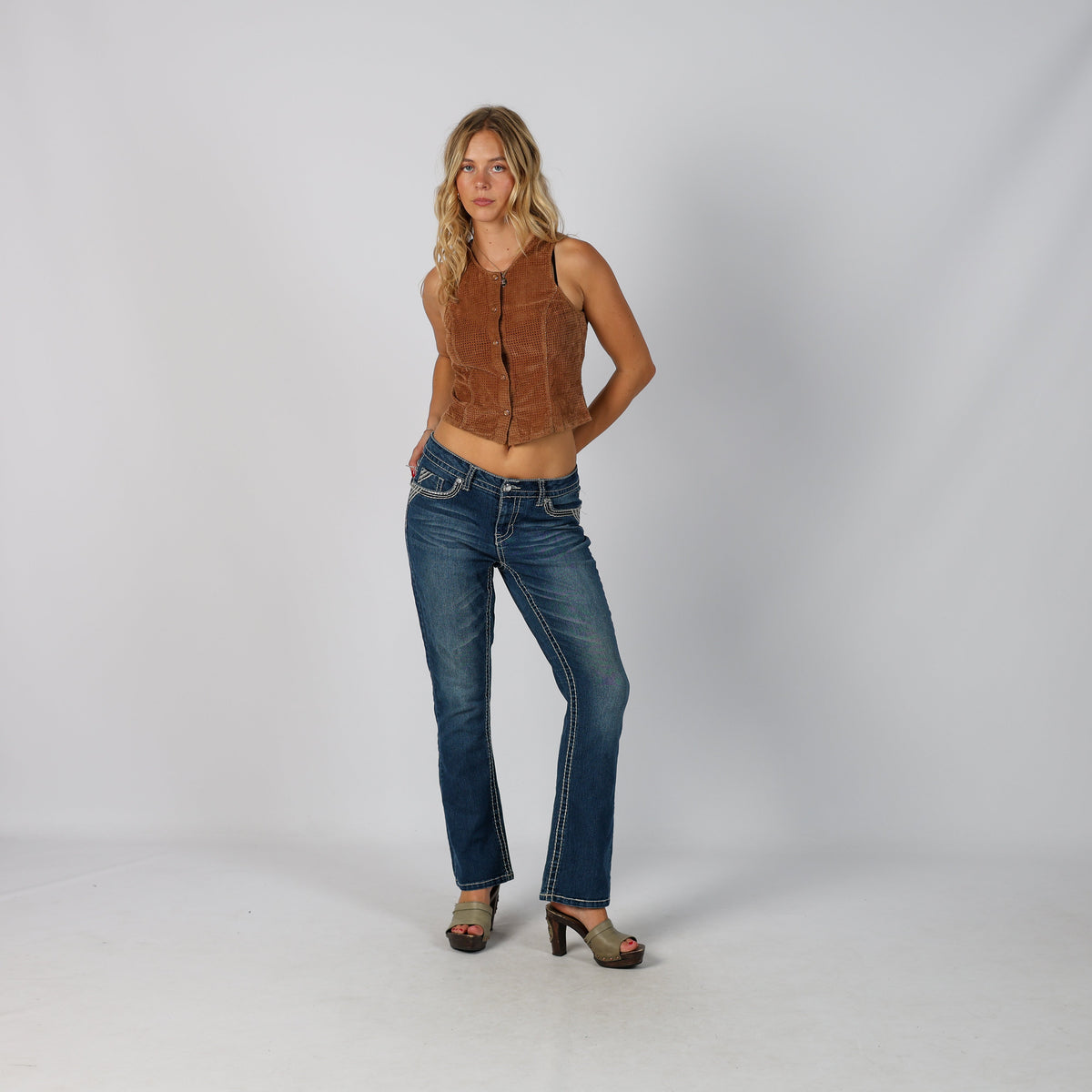 Blue Y2K Faded Glory Bootcut Jeans (S)