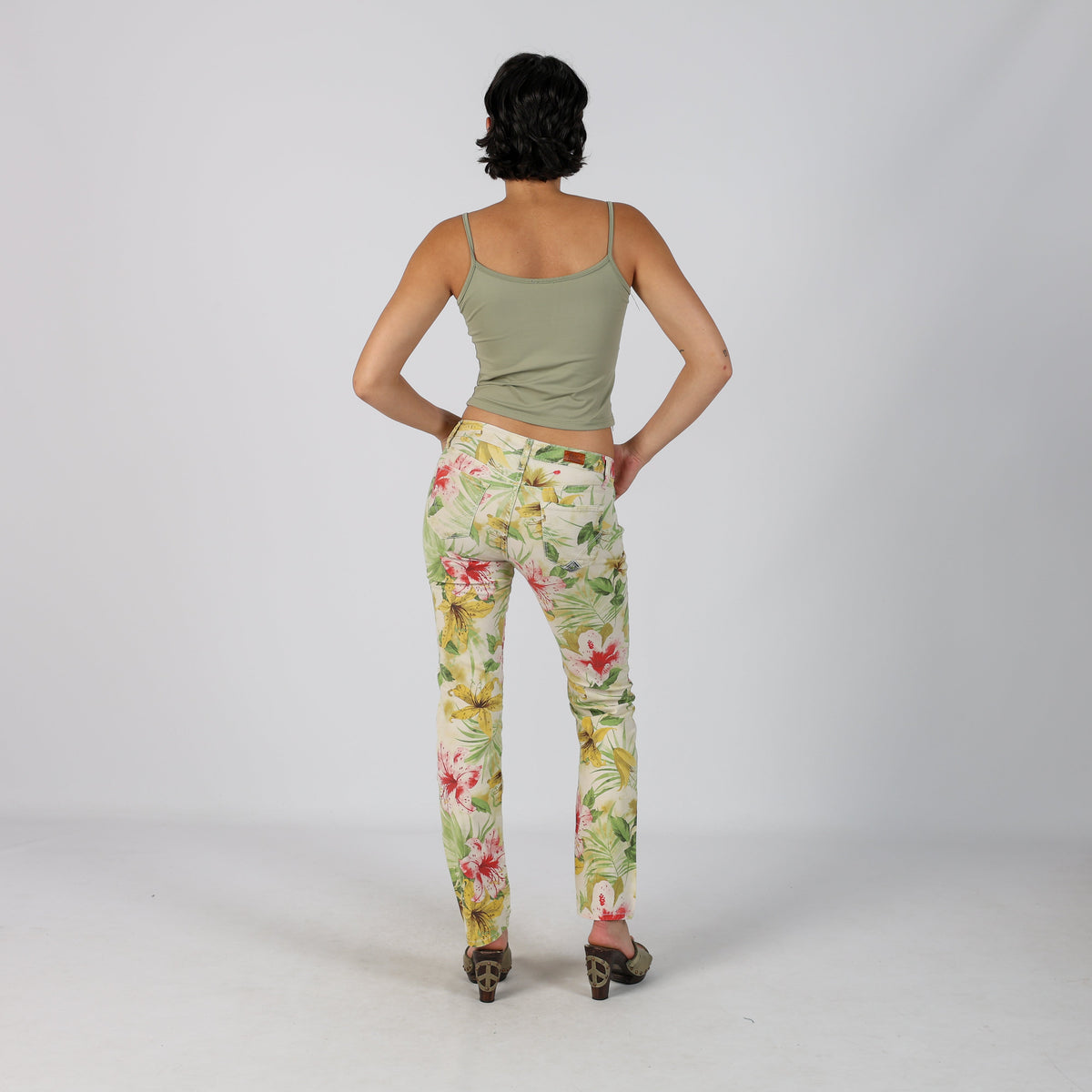 Light Green Y2K Made in Italy Casual Trousers (S)