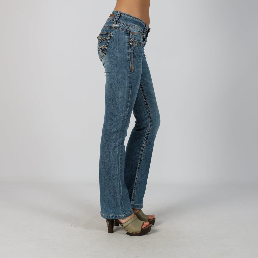 Blue Y2K Bootcut Jeans (XS)