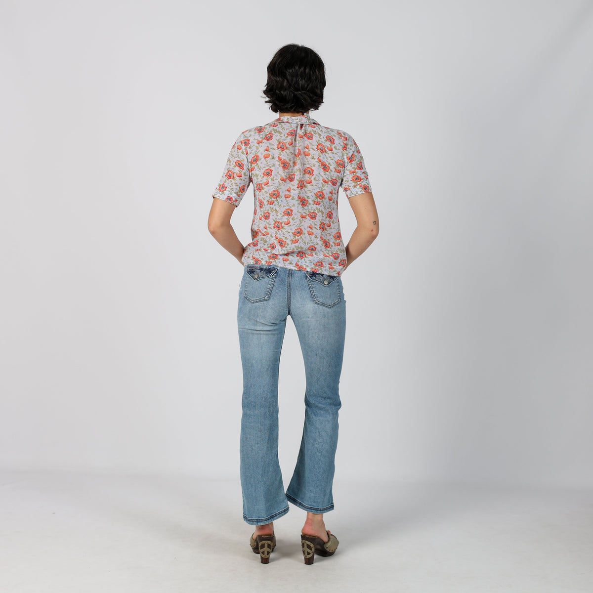Light Blue Y2K Bootcut Jeans (XS)