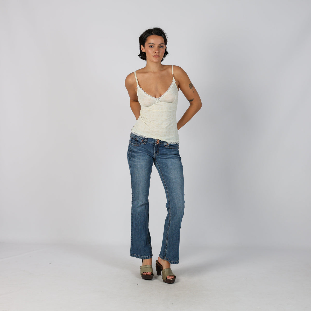 Blue Y2K Bootcut Jeans (S)