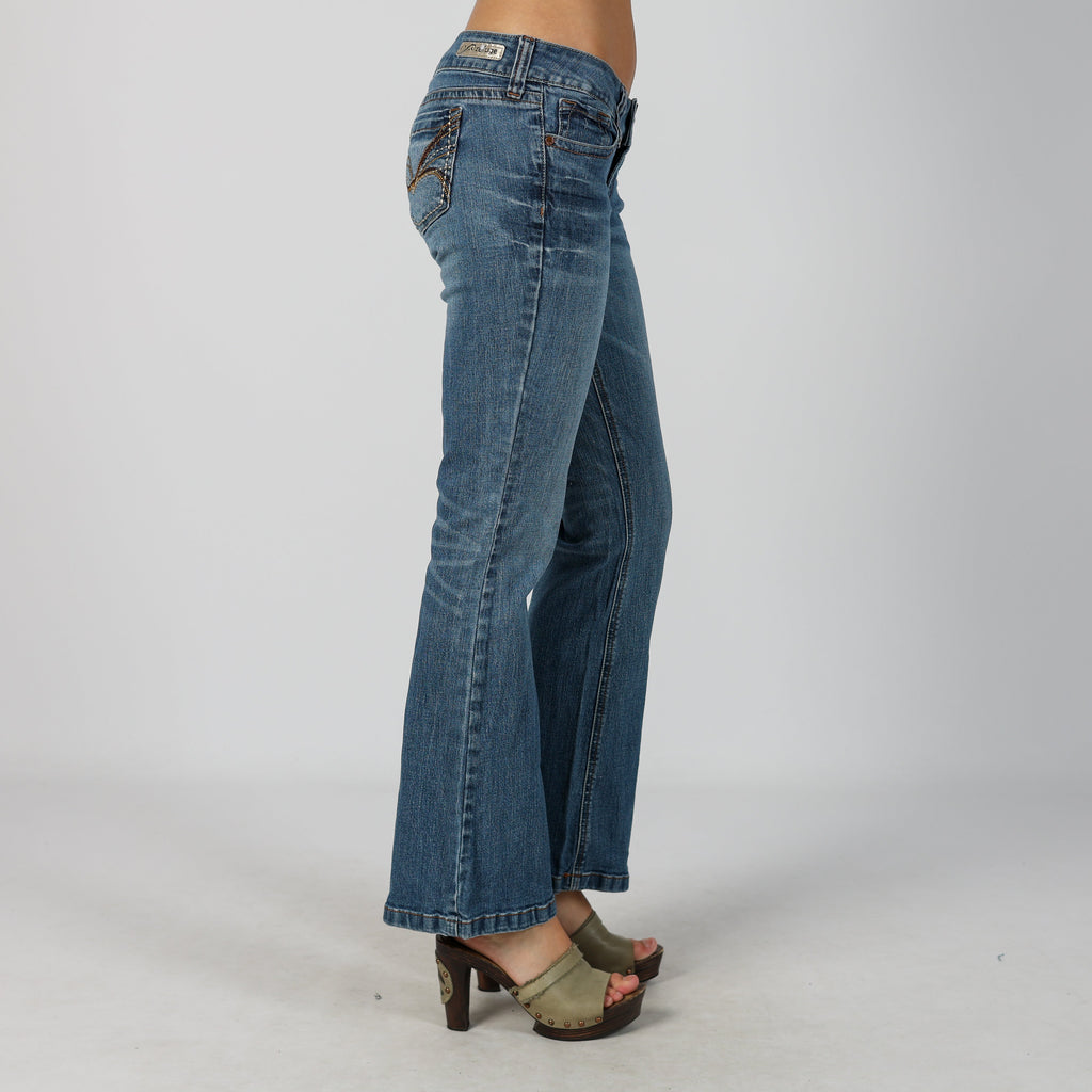 Blue Y2K Bootcut Jeans (S)