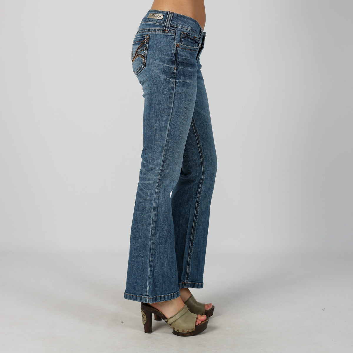 Blue Y2K Bootcut Jeans (S)