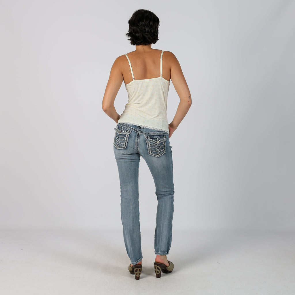 Light Blue Y2K Maurices Bootcut Jeans (XS)