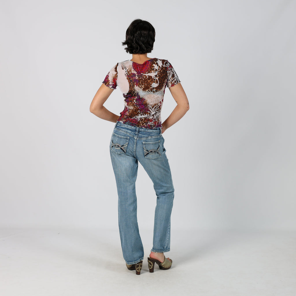 Light Blue Y2K Straight Jeans (S)