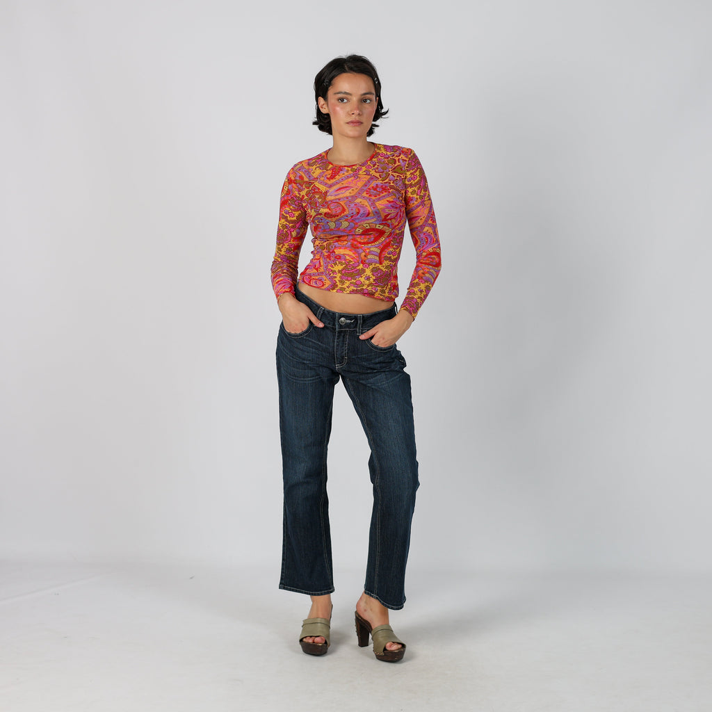 Blue Y2K Lee Bootcut Jeans (S)
