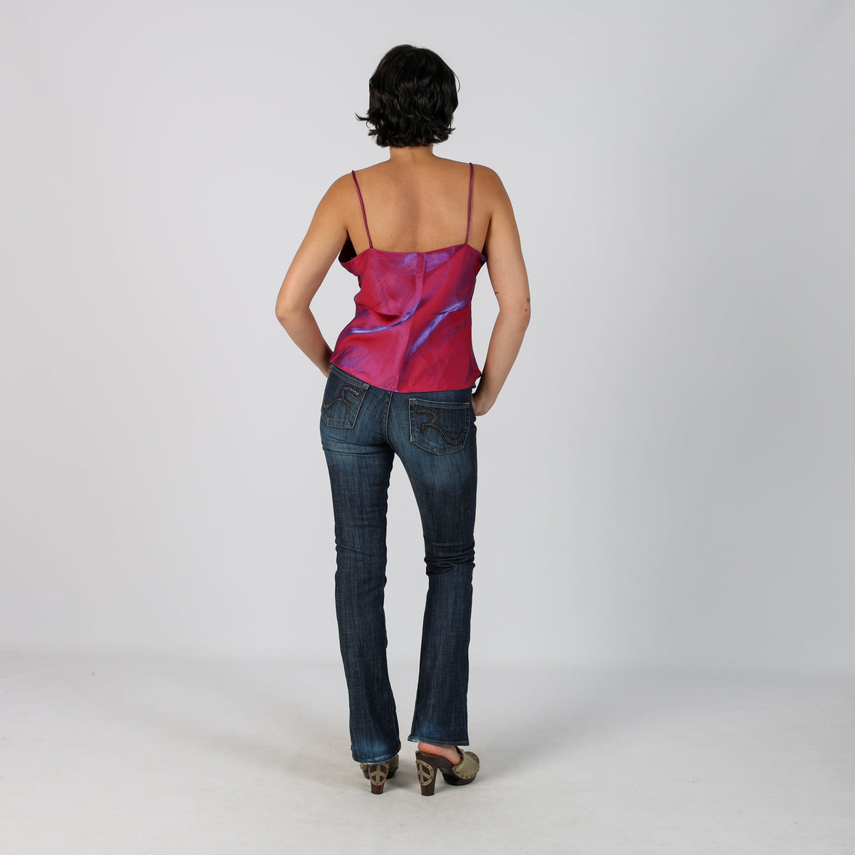 Blue Y2K Straight Jeans (XS)