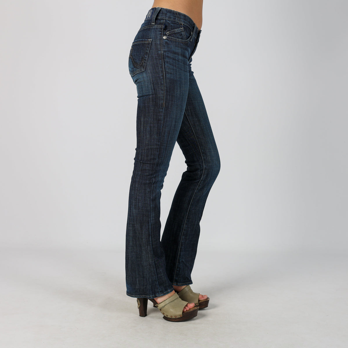 Blue Y2K Straight Jeans (XS)