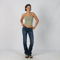 Blue Y2K Silver Straight Jeans (S)